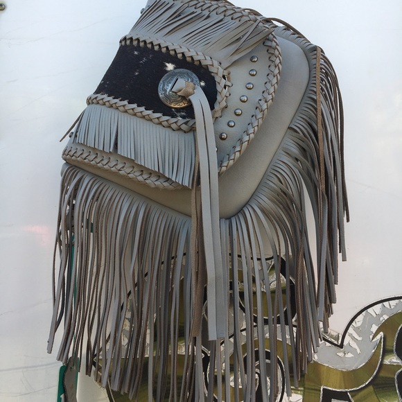 ‼️❌SOLD❌‼️Montana West Genuine Leather Hair-On Cowhide Fringe Bohemian Crossbody - Picture 3 of 4